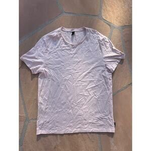Ag Adriano Goldschmied Peach Short Sleeve Plain Tee Casual Men's CC
